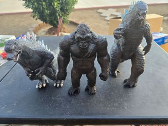 Godzilla and king Kong toys