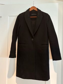 ZARA woman winter tailored Black Coat size S