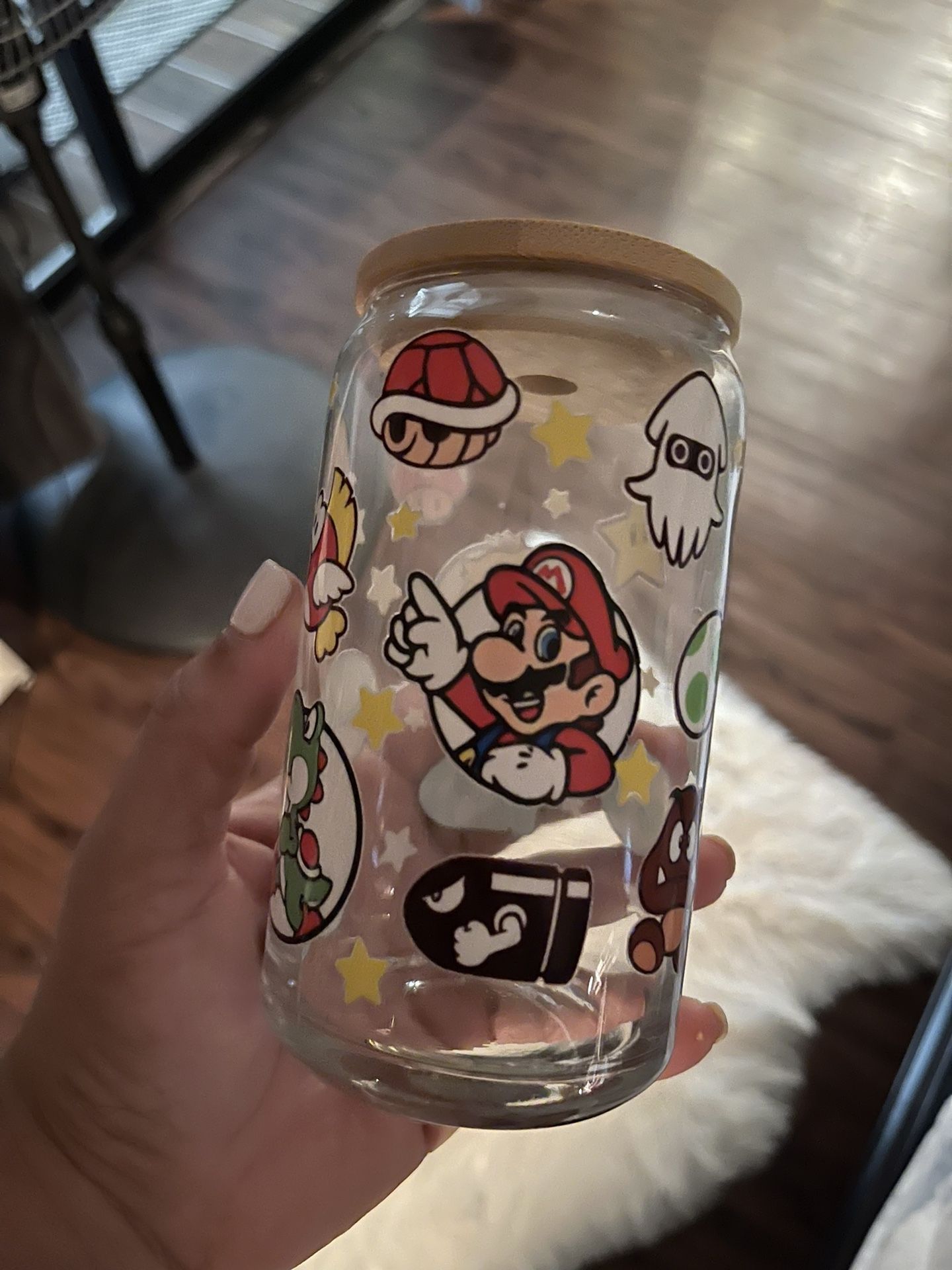 Mario brothers Glass Cup
