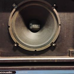 1979 Acoustic Model 406 2x15 Bass Cab, PA Setup And Line 6 Pedal