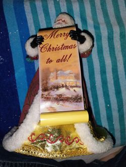 Thomas Kinkade Santa Tree Topper