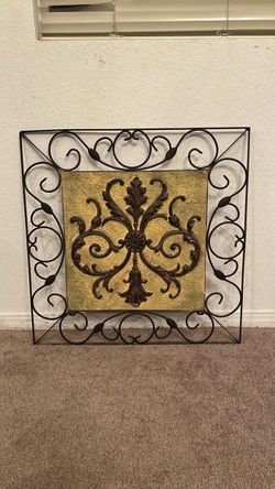 Wrought Iron Scroll Wall Decor