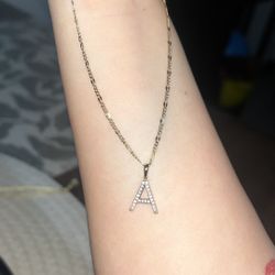 Letter “A” Chain+Pendant