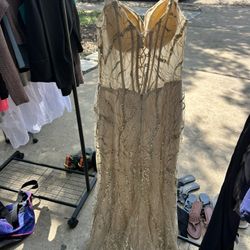 Gold Prom Dress 