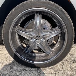 22s 5x130 GOOD TIRES!! 265/40/22