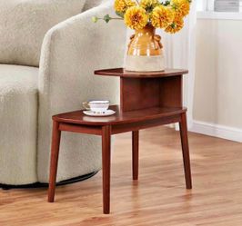 Maxwell Mid-Century 24 in. H Mahogany End Table