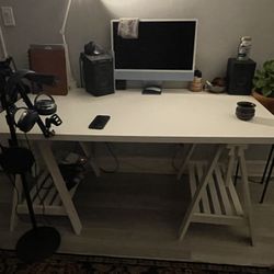 Big White Art Desk