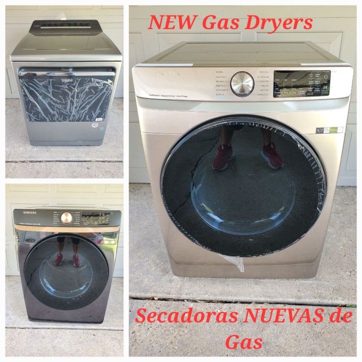 New GAS Dryers / Secadoras NUEVAS De GAS