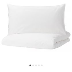 IKEA Dvala King White Duvet Cover