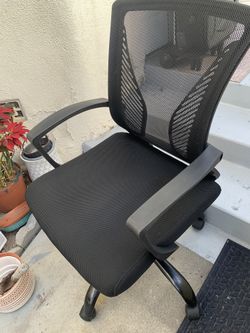 Desk Arm Chair Metal And Mesh With Lombard Rest