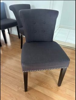 Nailhead Trim Dining Chair Set of 4