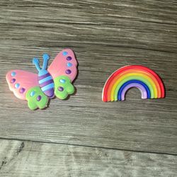 Rainbow and Butterfly Crocs shoe charms pride nature jibbitz colorful pins