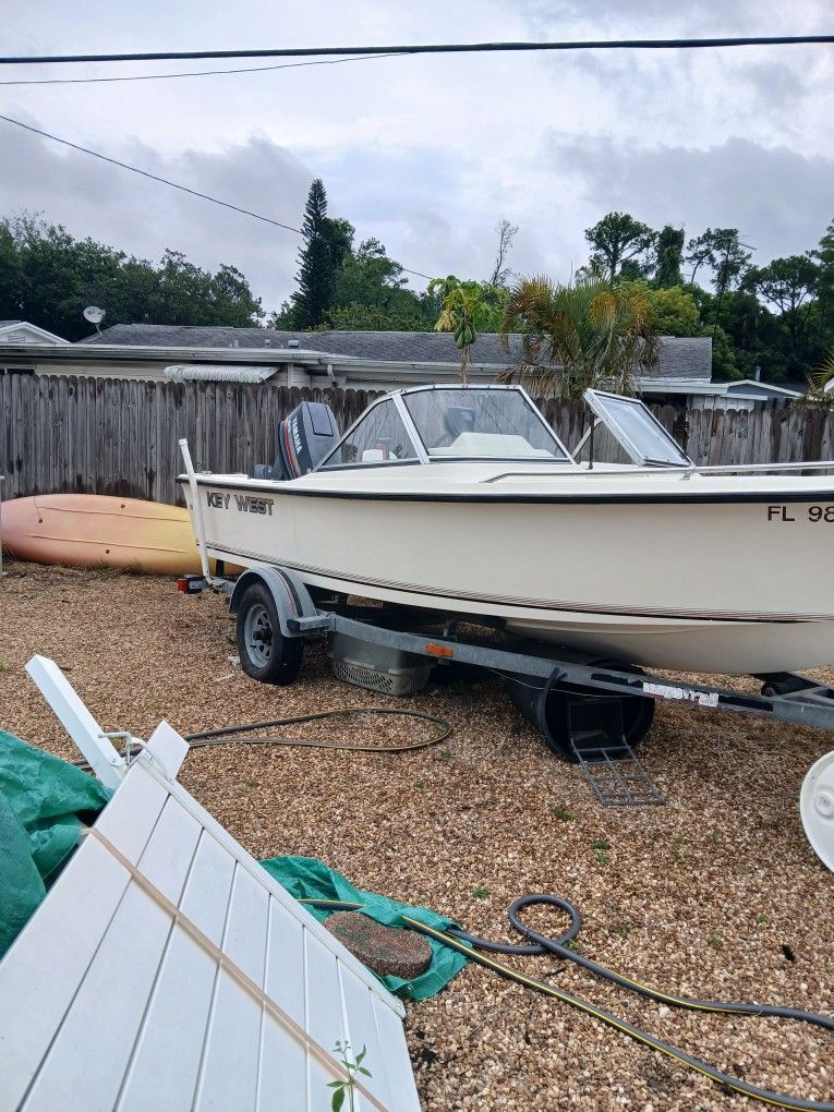 1993 Key West 17 Ft 85hp Yamaha Runs Great
