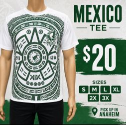 Mexico  T shirt.     Size S,M,L,xL,2x,3x