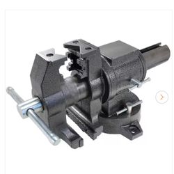 BESSEY 5 in. Multi-Purpose Rotating Pipe and Bench Vise with Swivel Base