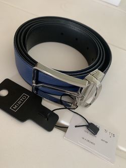 Leather Blue Belt Mirto Spain