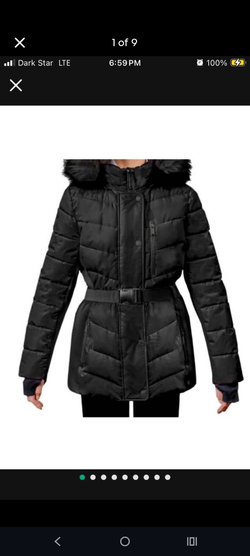 London Fog black puffer jacket- Pickup only