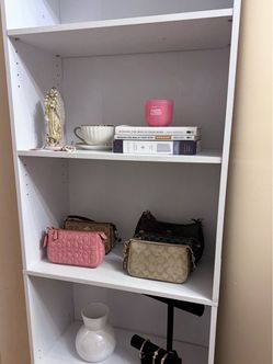 White shelf bookcase