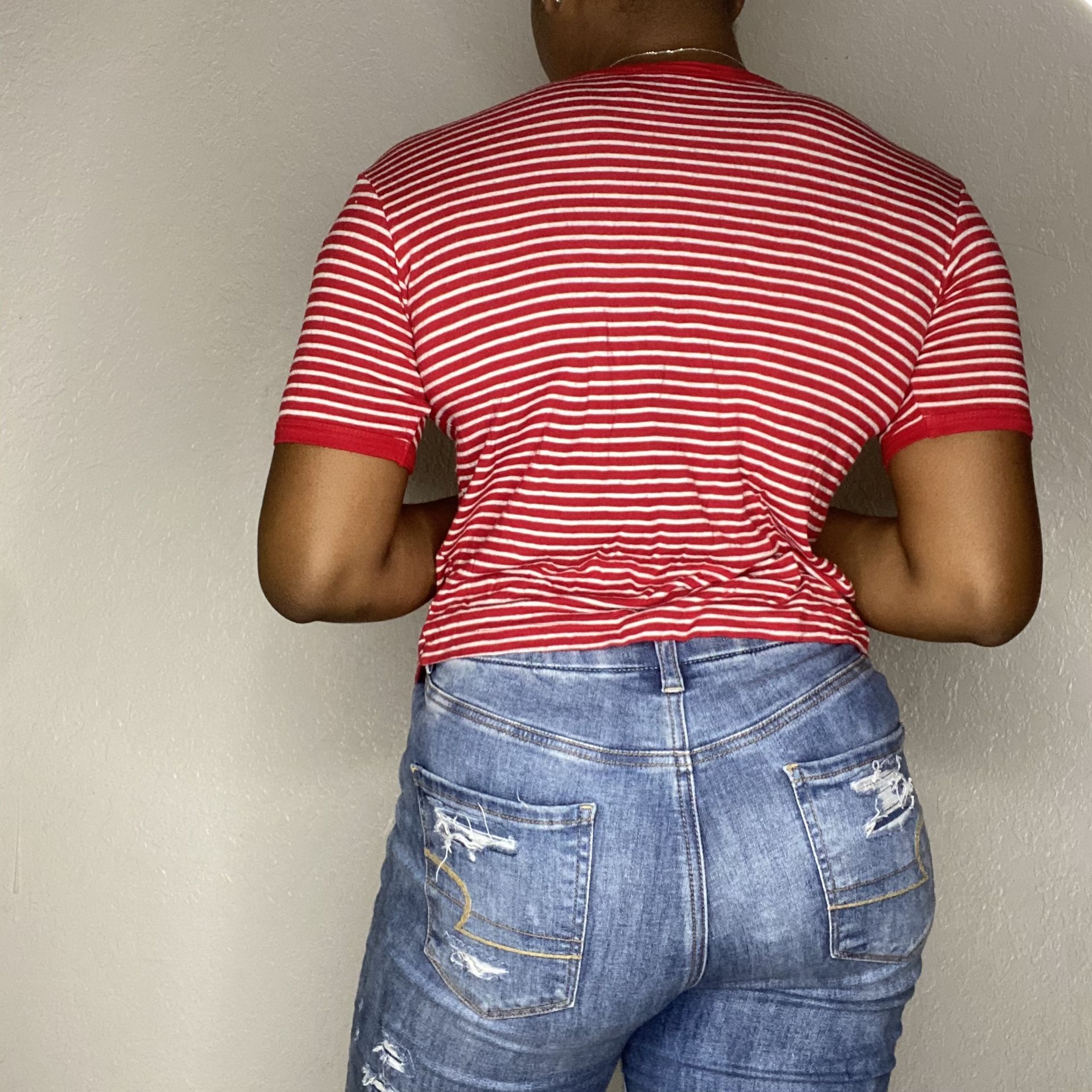 Red and White Striped Shirt