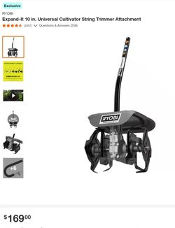 RYOBI

Expand-It 10 in. Universal Cultivator String Trimmer Attachment  NEW  🔥🔥
