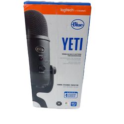 Logitech for Creators Gaming Streaming Blue Yeti Premium USB Microphone, Black