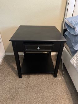 Black nightstand