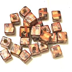 Wooden Mosaic Beads
