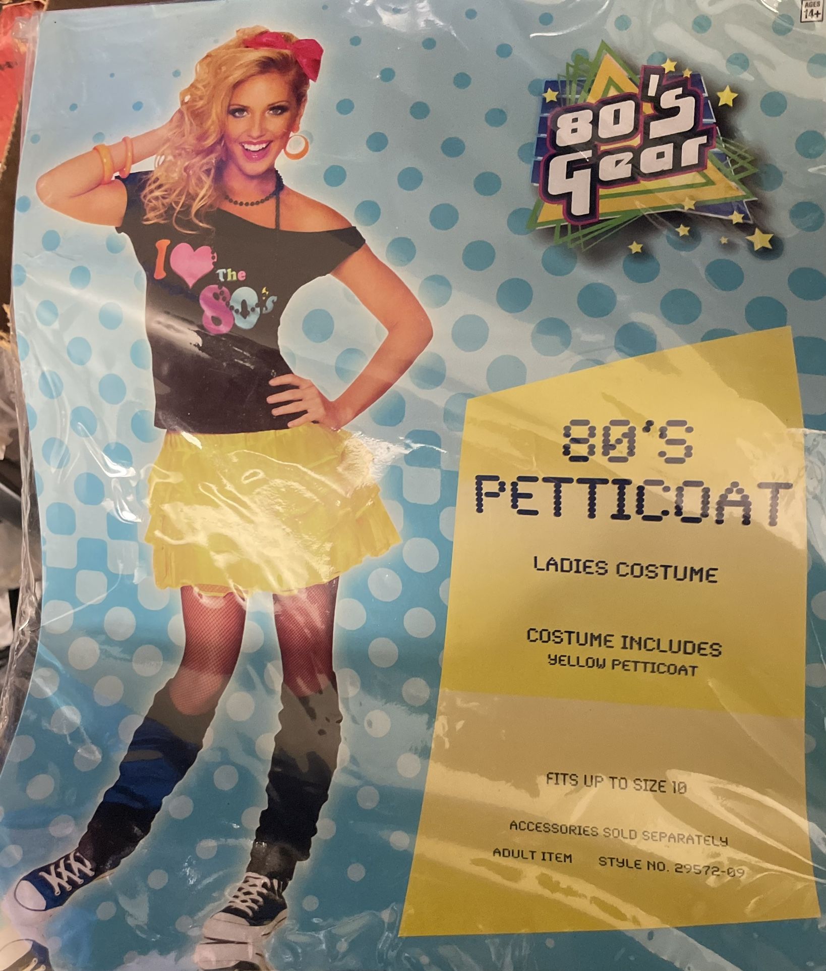 80s Petticoat Skirt Costume (new)