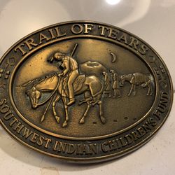 Belt Buckle Trail Of Tears 
