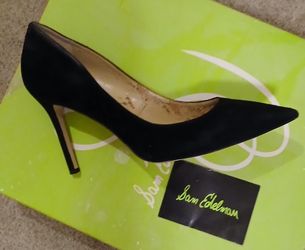 Sam Edelman Size 11US High Heel PUMPS BLACK SUEDE