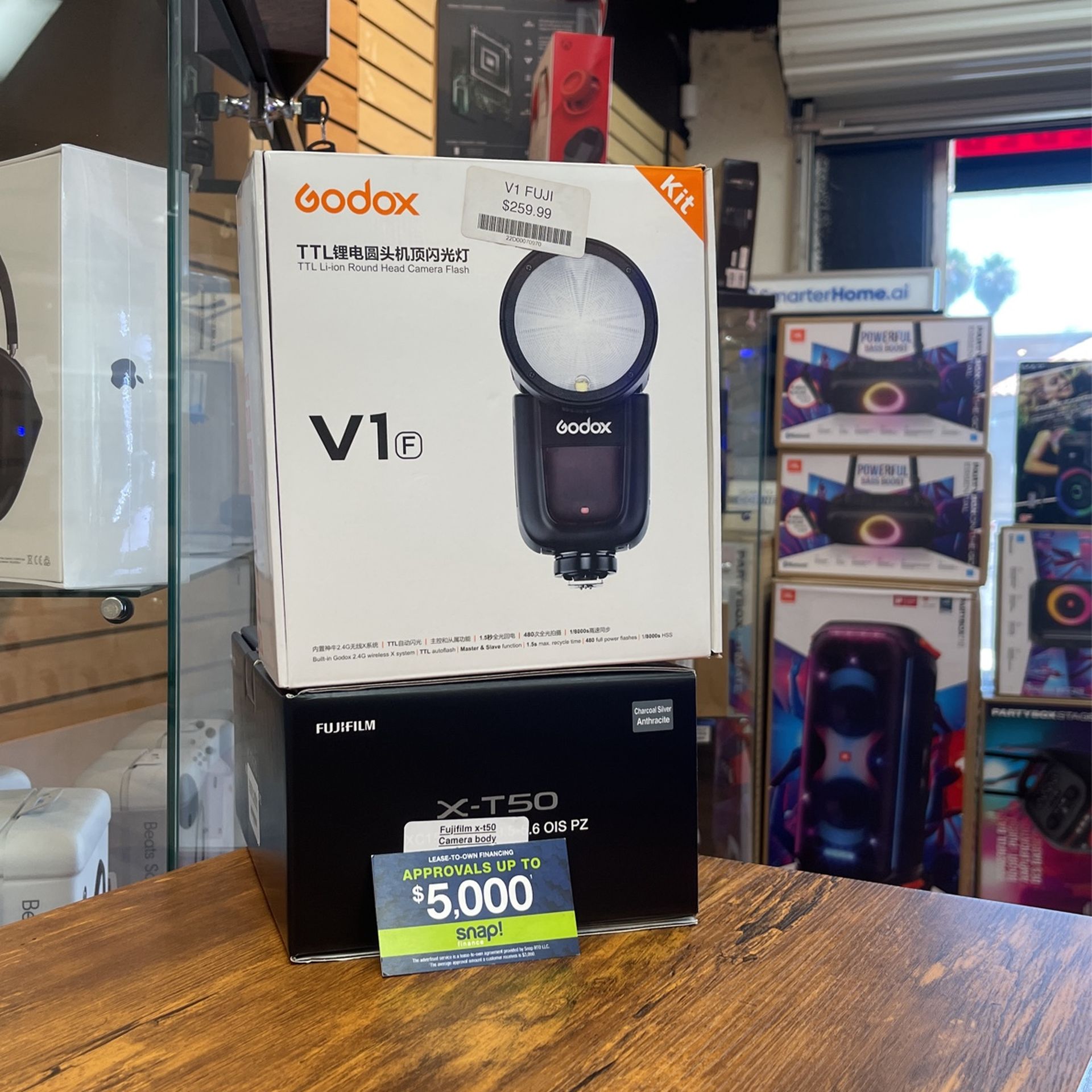 Fujifilm X-T50 With Godox V1 On Camera Flash