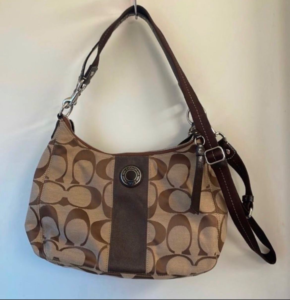 New Brown Logo Coach Purse Originally $298 Christmas Gift