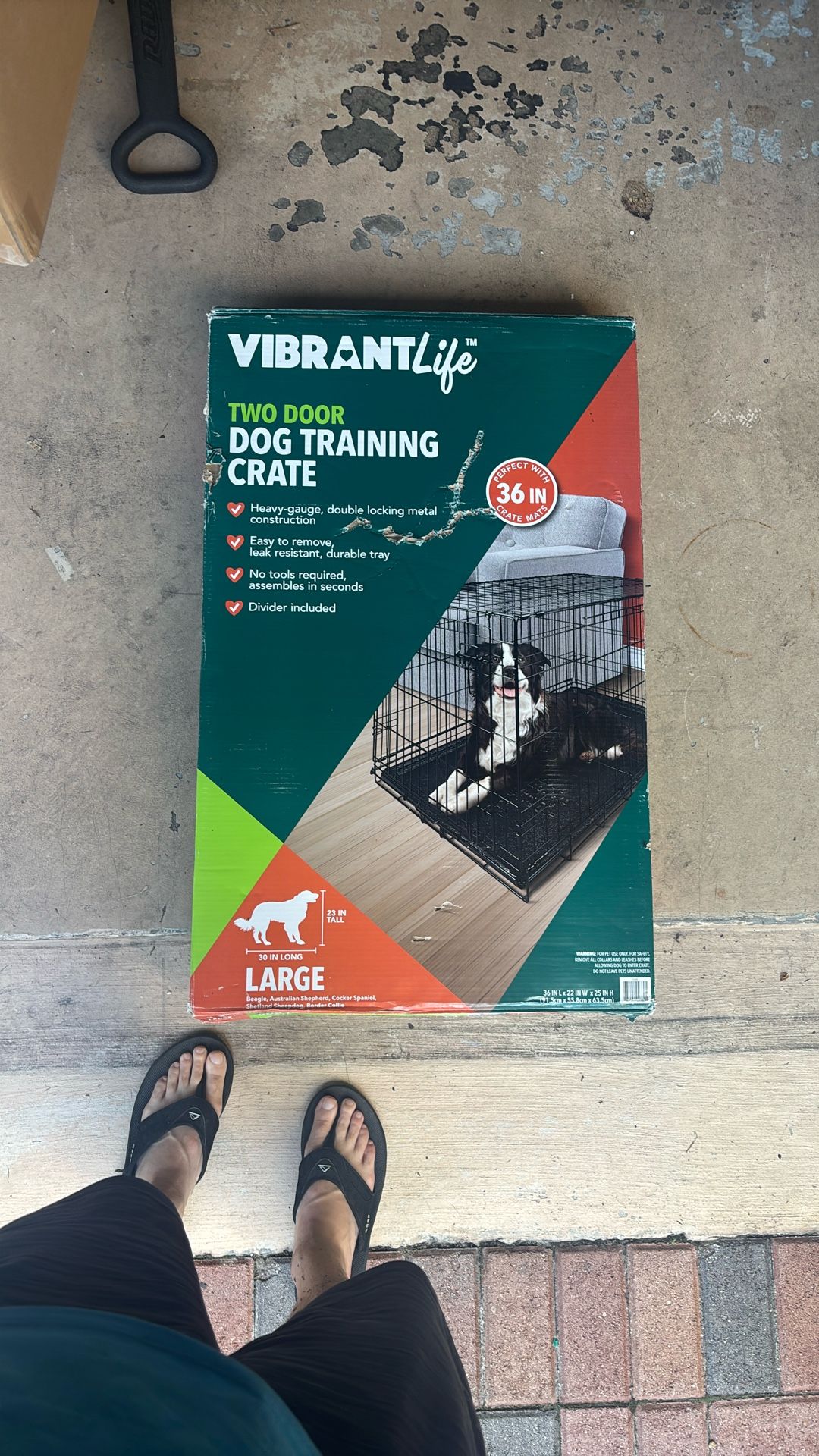 Large Dog Cage Barely Used
