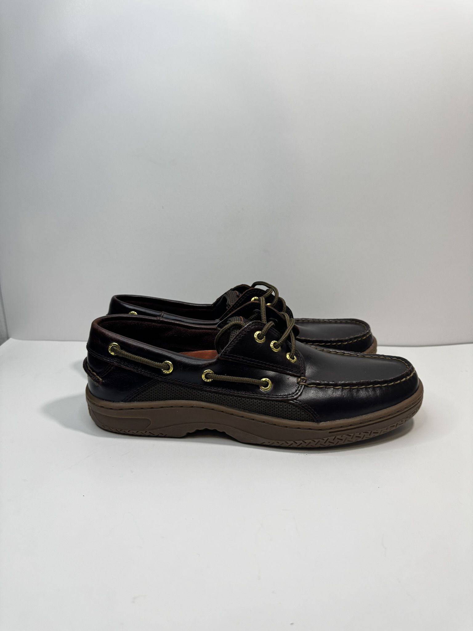 Sperry STS20876 Gamefish Linen Men's Boat Shoes US 10 Brown