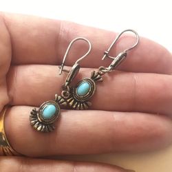 Sterling Silver Turquoise Earring