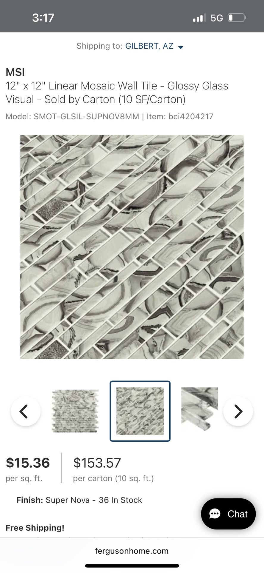 Super Nova Glass Tiles