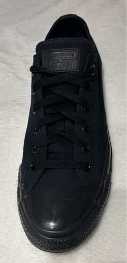 Converse Chuck Taylor All Star Mono Black Low Top Sneakers Size Men’s 8 Women’s 10