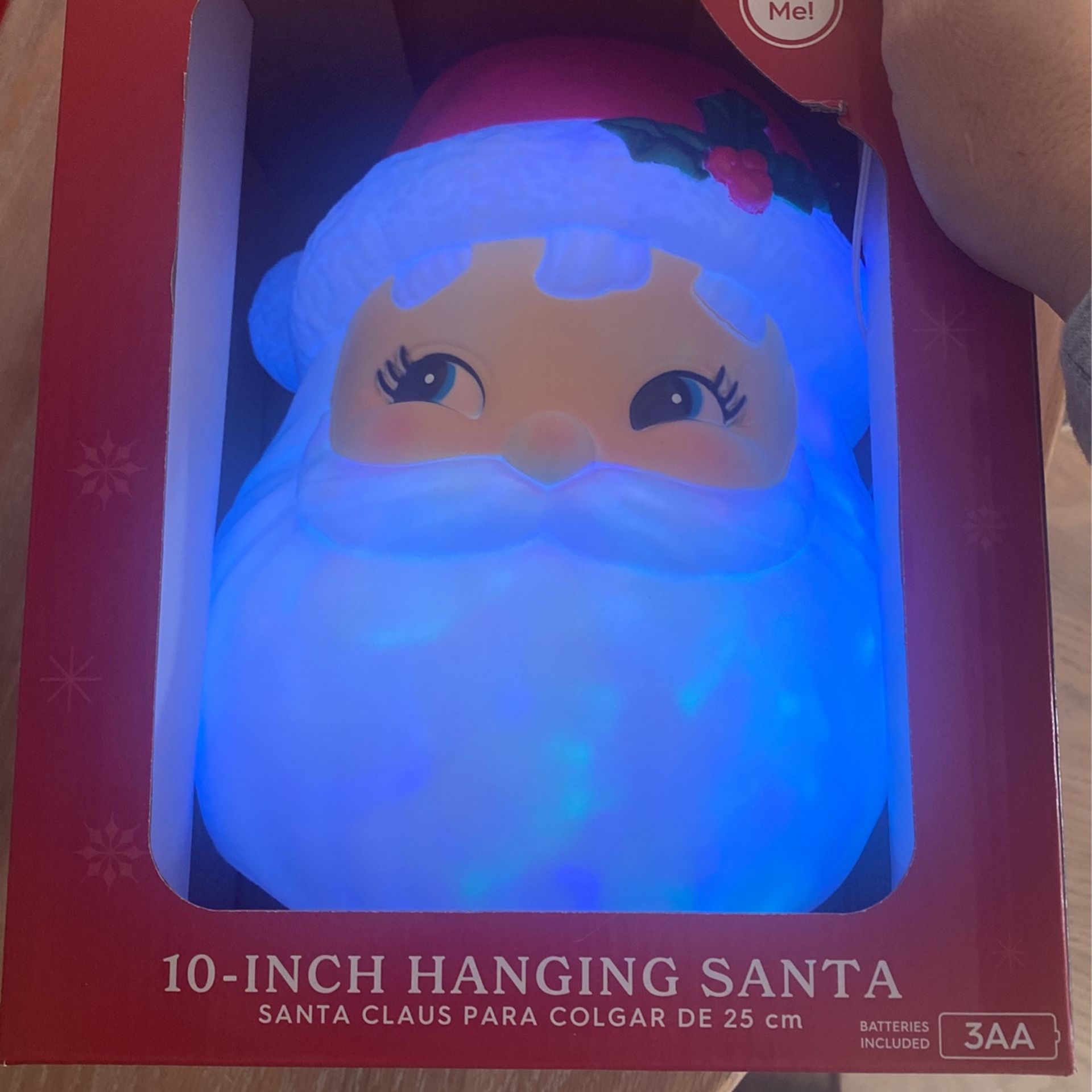 Christmas Santa Hanging W Led Light