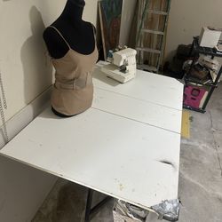 Sewing Craft Table & Serger