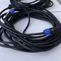 2 50” Speaker Cables 