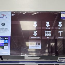 TCL 43" Roku Smart TV With Remote. ASK FOR RYAN. #4(contact info removed)1-01