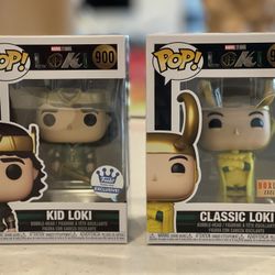 Funko Pop Marvel’s Classic Loki - Boxlunch Exclusive And Kid Loki Funko Exclusive 