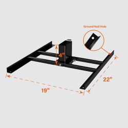 2x4 Target Stand Base for AR500 Steel Shooting Targets - Double T-Shaped Base for Shooting Range Outdoor