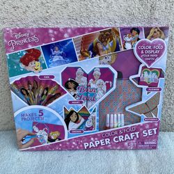 Disney Princess Color And Fold Paper Craft Set