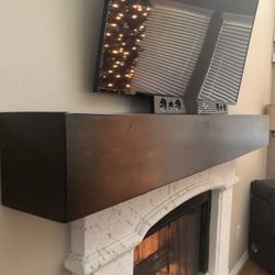 Distressed Mantel For Fireplace