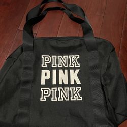Pink Victoria Secret Duffle Bag Color Black