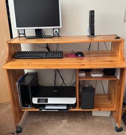 IKEA Desk with Shelves