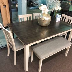 6pc Dining Room Table Set 