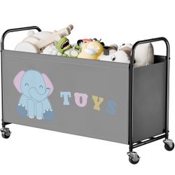GRANNY SAYS Toy Box for Boys Girls, Extra Large Toy Chest Storage with Wheels, Metal Kids Toy Storage Organizer for Living Room Storage, 135L Toy Bins