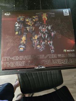 Transformers Cang Toys Thorilla & Rusirius - Complete with box - broken pinkie - Predaking Thunderking